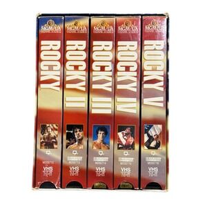 Rocky Commemorative 20th Anniversary Gift Set VHS Movies I‎ V